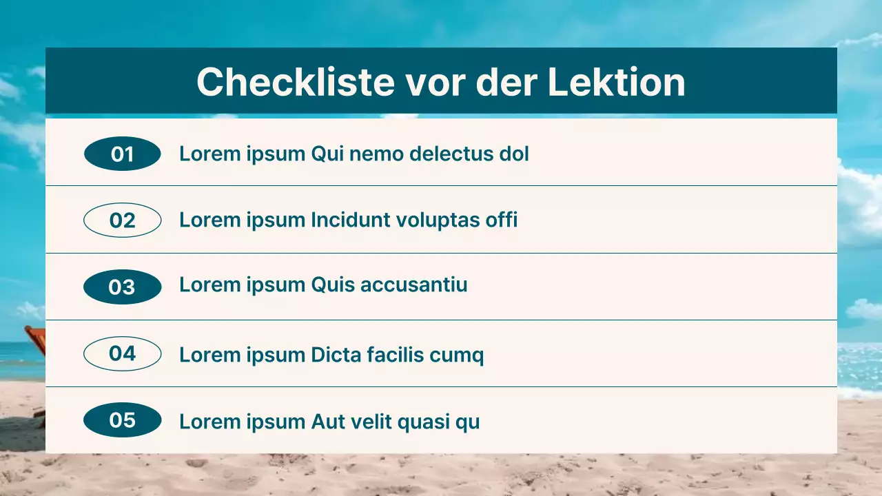 Über das trendige Surfshop-Layout in Blau