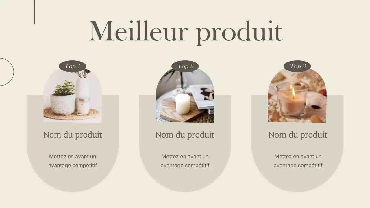 Une marque de luxe pour les petites entreprises en marron et ivoire