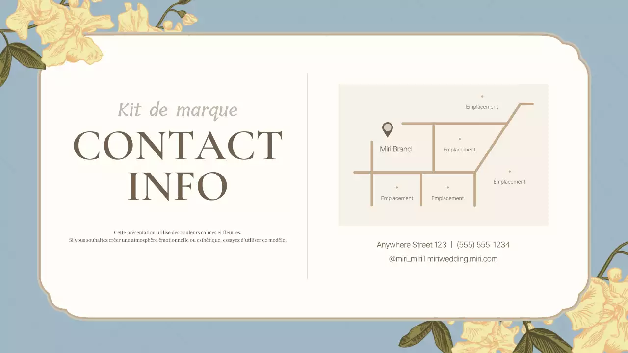 Une déclaration de marque luxueuse en bleu clair