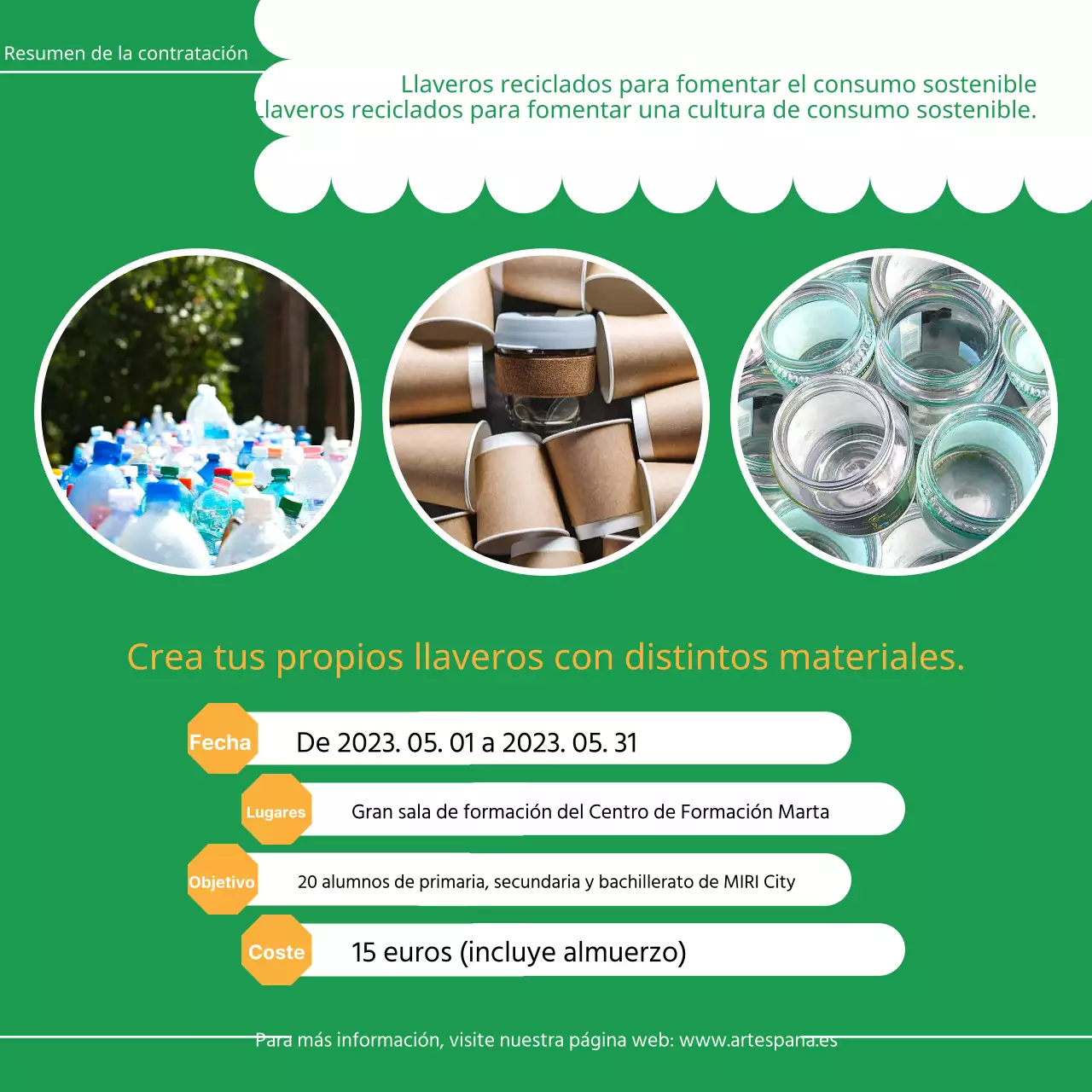 Sobre el programa Pop Art de Reciclaje en Azul