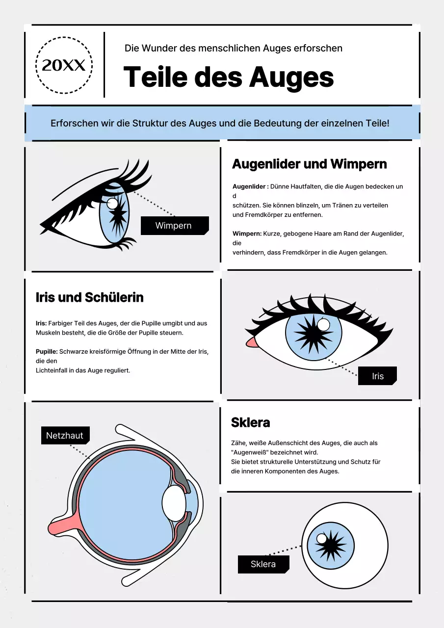 Förderung der modernen Wissenschaft in Hellblau und Grau