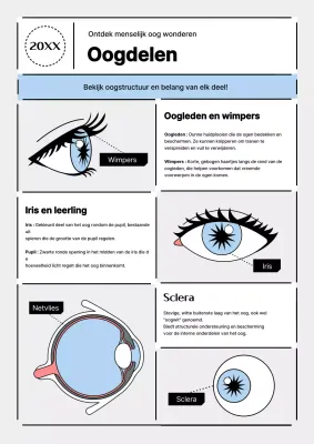 Moderne wetenschap promoten in lichtblauw en grijs