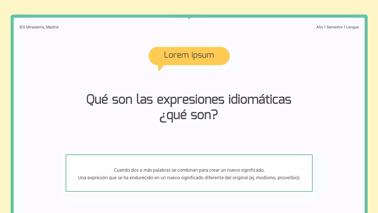 Un libro verde y amarillo: lección conceptual sobre expresiones idiomáticas coreanas en la enseñanza media