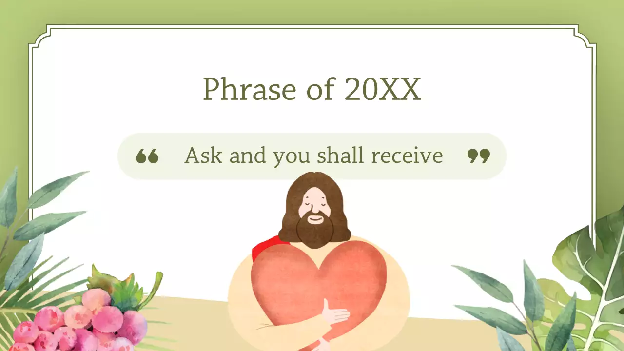 Green Traditional Church Event Announcement Presentation