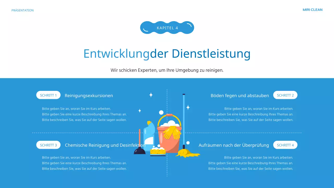 Blue's lovely Reinigungsagentur Einführung