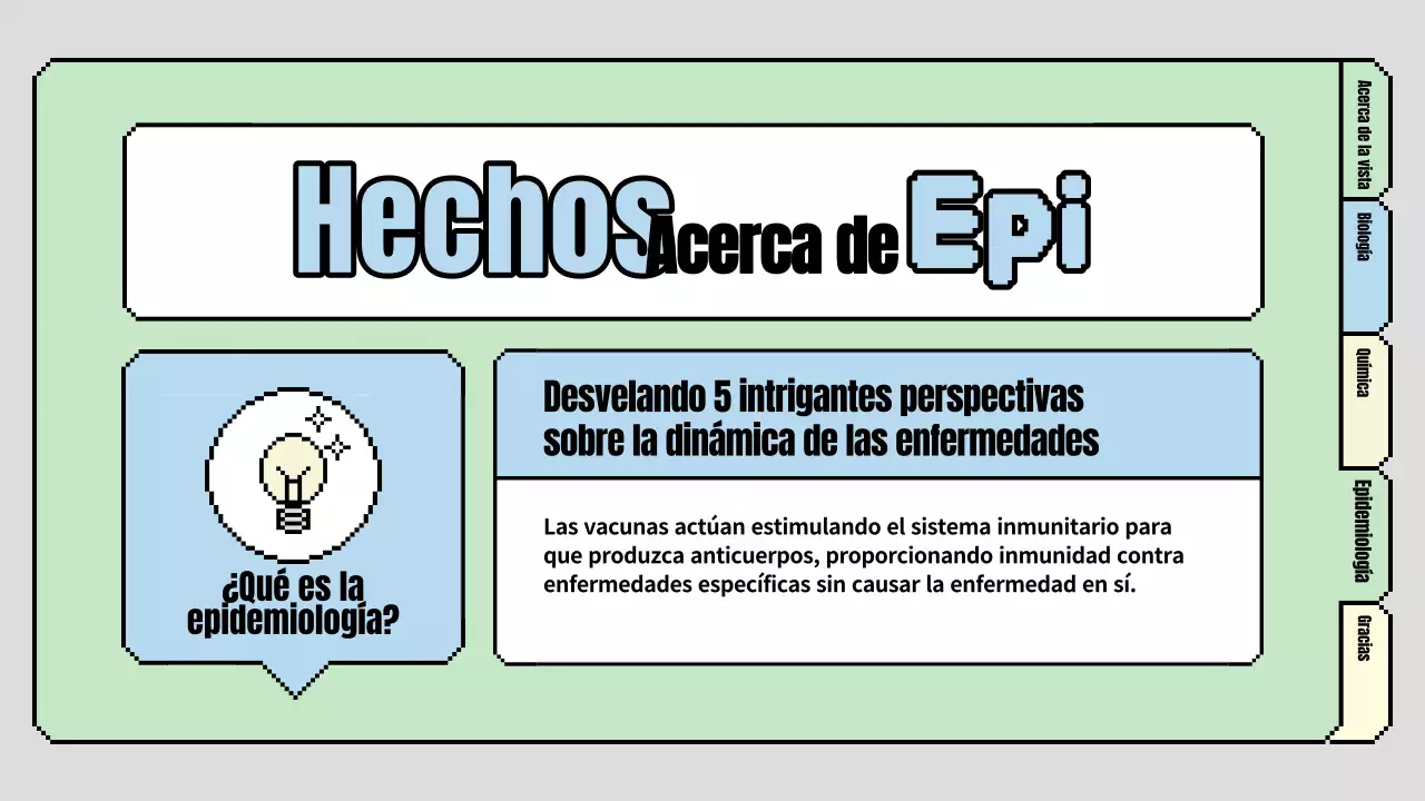 Bonito plan de clase de ciencias para primaria en azul claro y verde claro