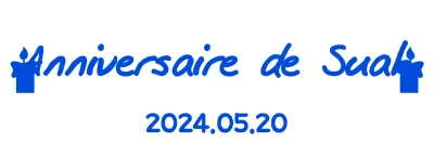 Dessin d'anniversaire avec écriture manuscrite et icônes de bougies