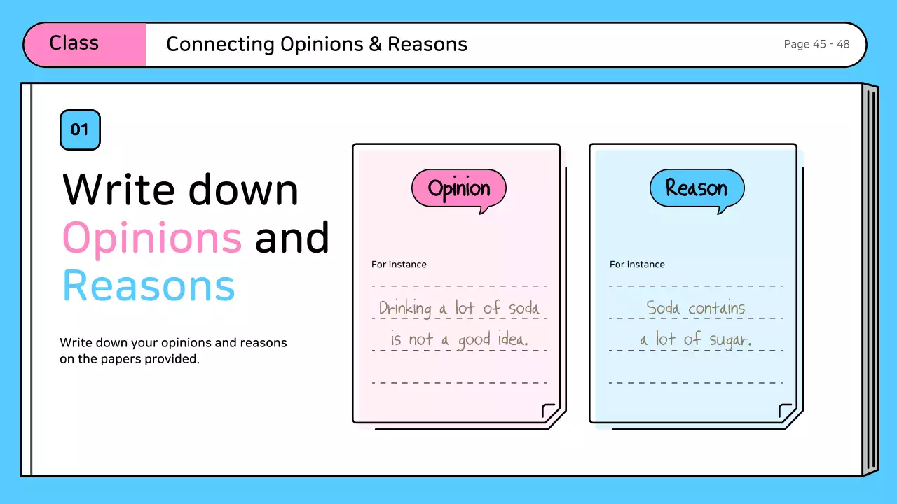 블루 심플 크리티컬 씽킹 가이드 프레젠테이션