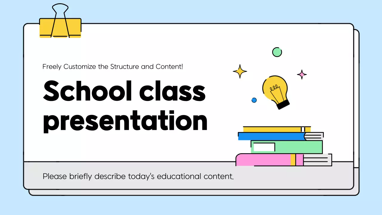 Blue Simple School Guide Presentation