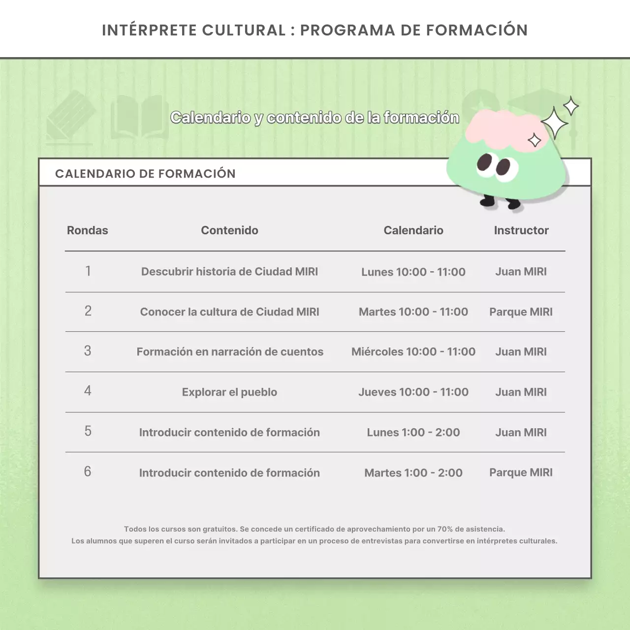 Se buscan intérpretes culturales celestes y rosas para un nuevo puesto de trabajo