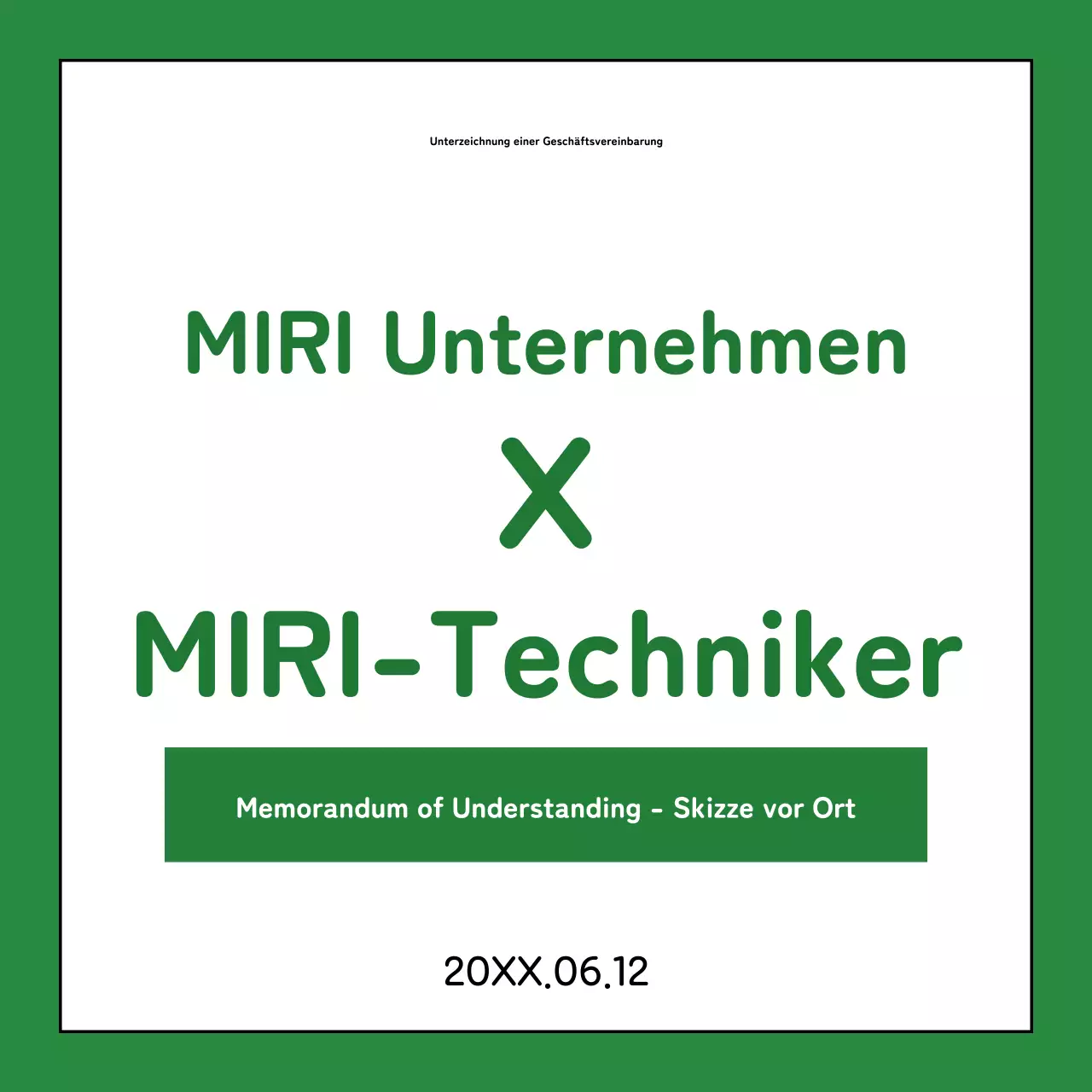 Eine einfache grüne und khakifarbene Arbeitsplatzvereinbarung erklärt