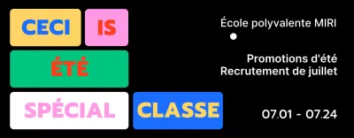 Designs avec des cases de couleurs différentes pour mettre en évidence les phrases