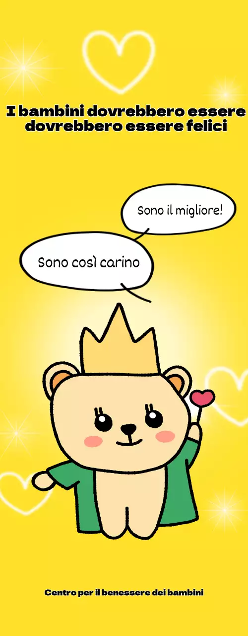 Un centro benessere per bambini luminoso e divertente con simpatici personaggi