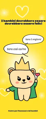 Un centro benessere per bambini luminoso e divertente con simpatici personaggi