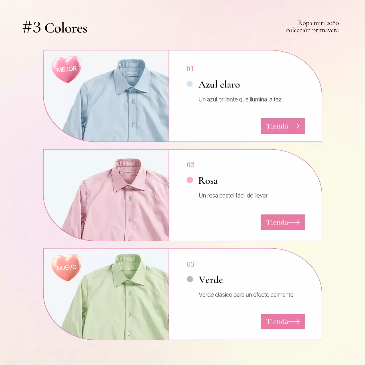 Promover descripciones de productos de moda kitsch en amarillo y rosa