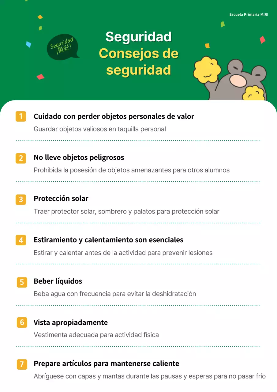 Promover una jornada deportiva celeste y verde en la escuela primaria