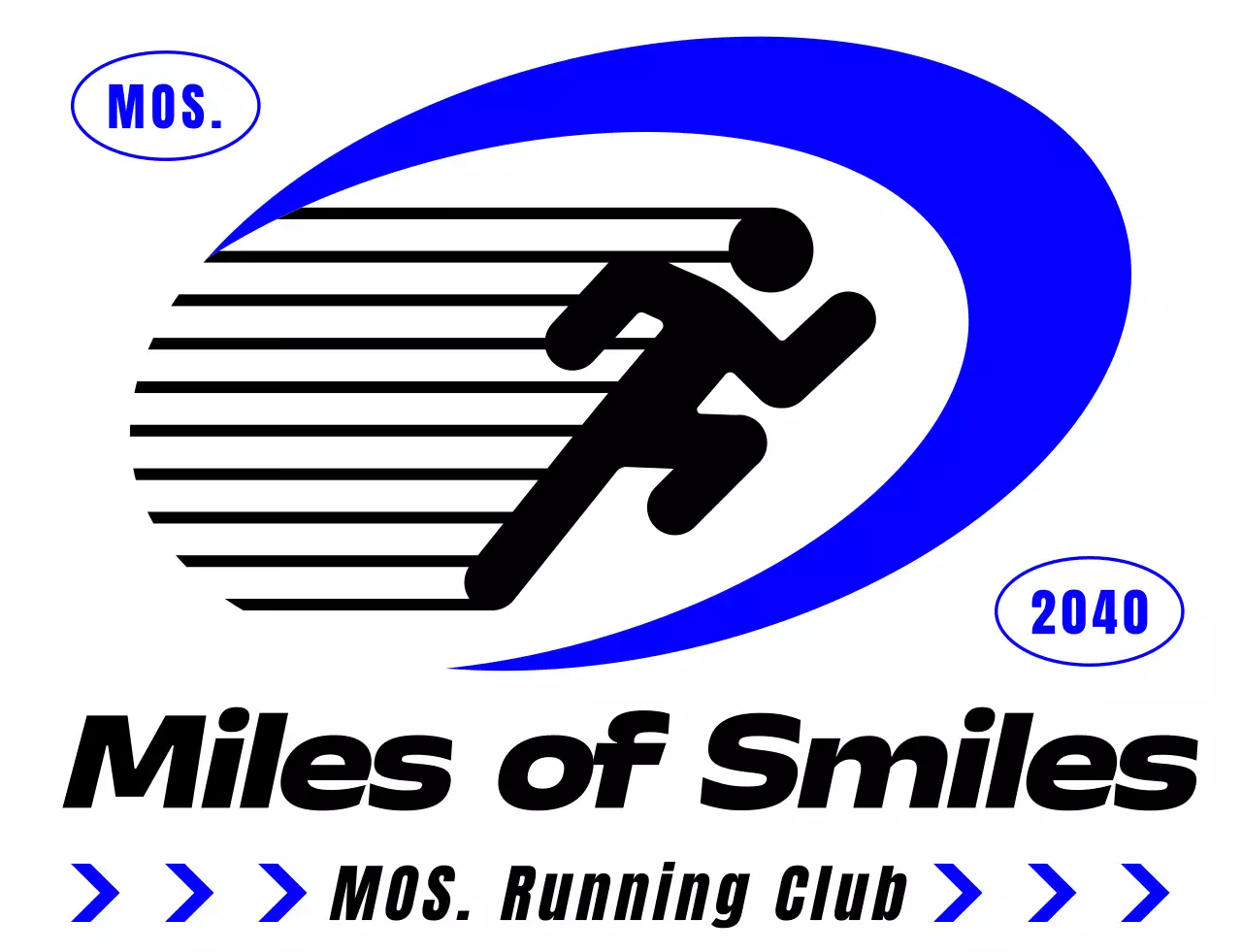 A running club t-shirt that makes you feel fast