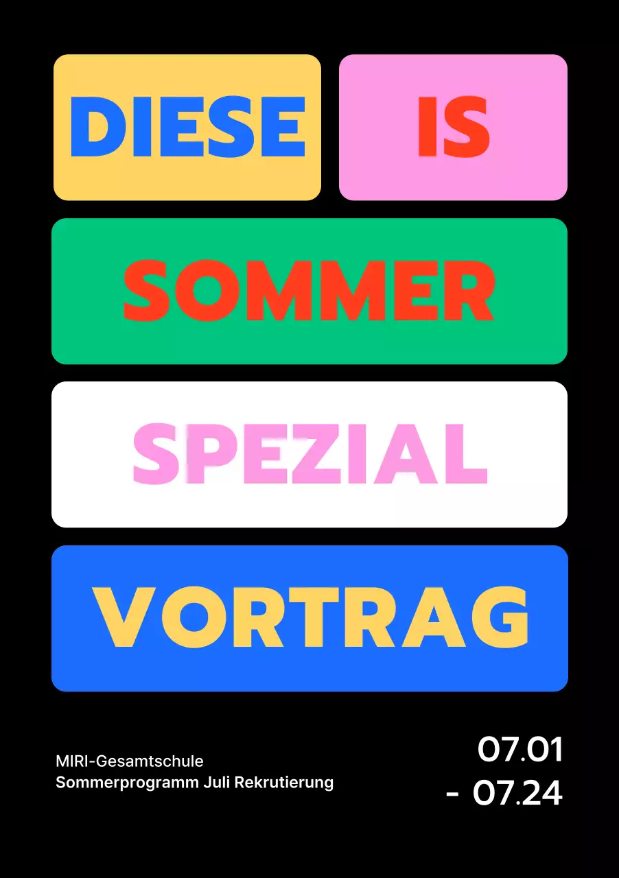 Designs mit verschiedenfarbigen Kästen zur Hervorhebung von Sätzen