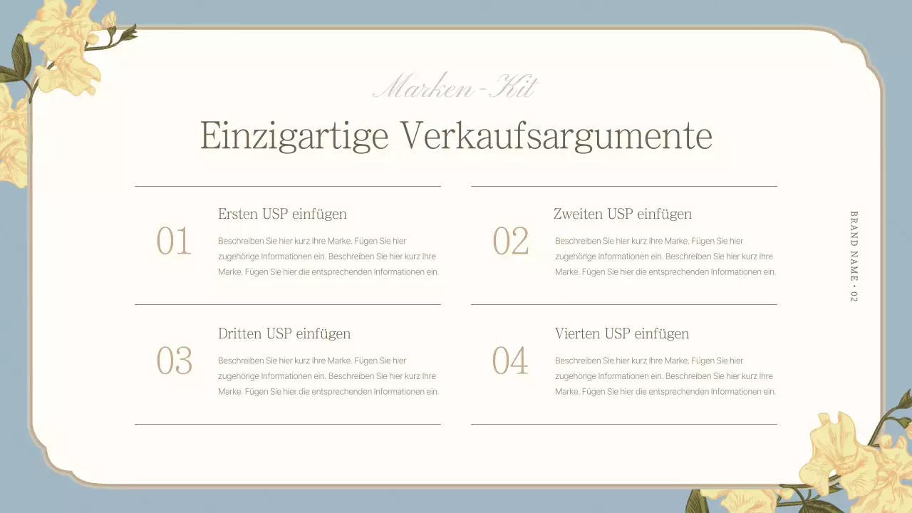 Ein luxuriöses Markenzeichen in Hellblau