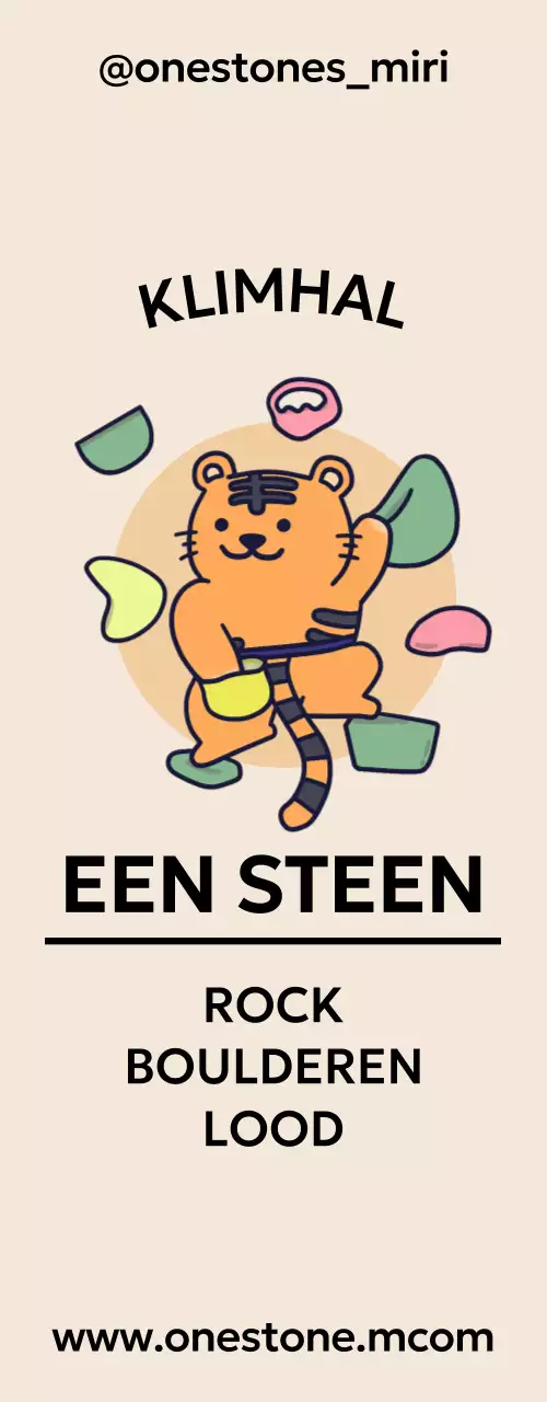 Schattig tijger klimontwerp