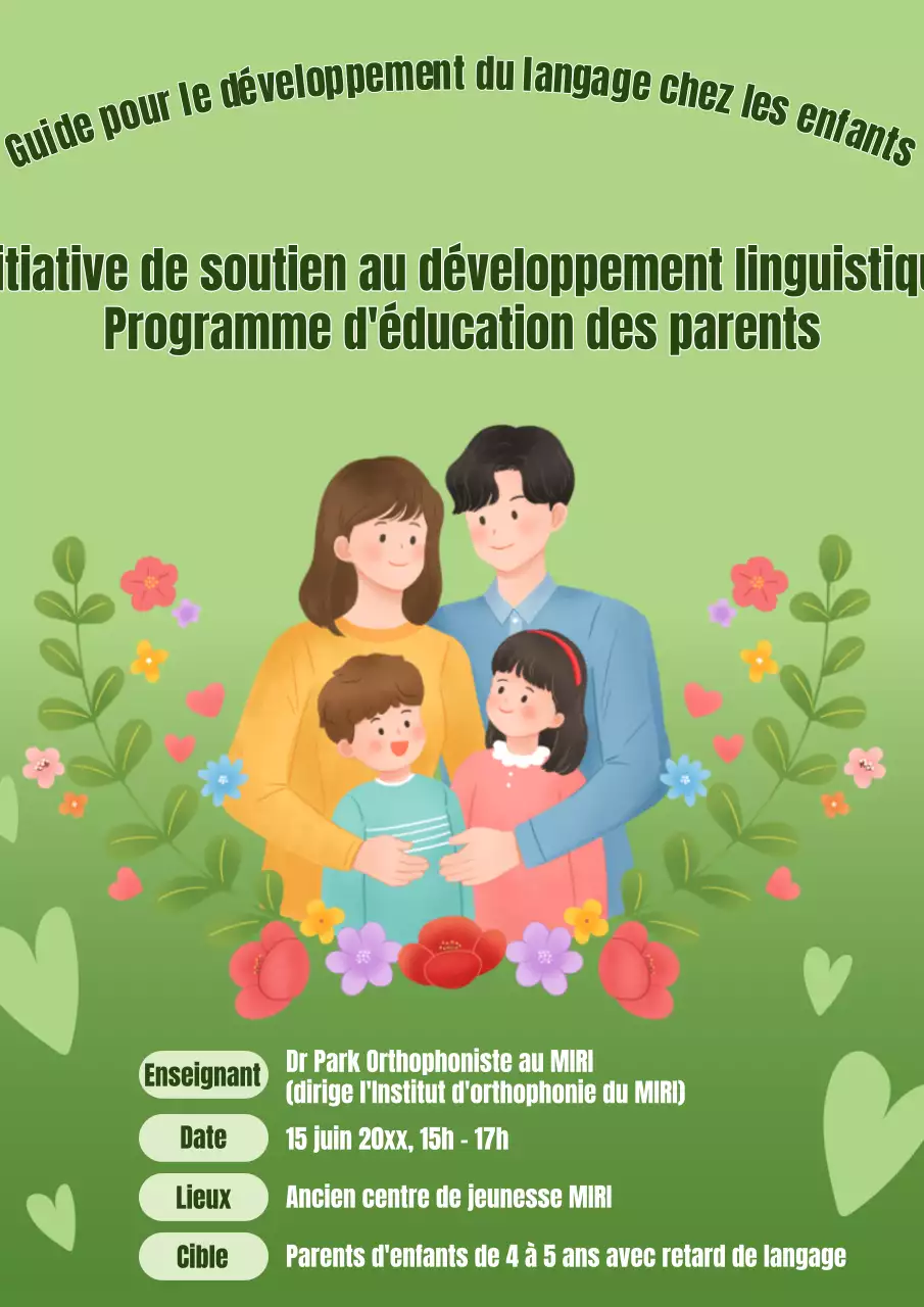Promouvoir l'éducation au développement d'un langage simple en vert et en kaki