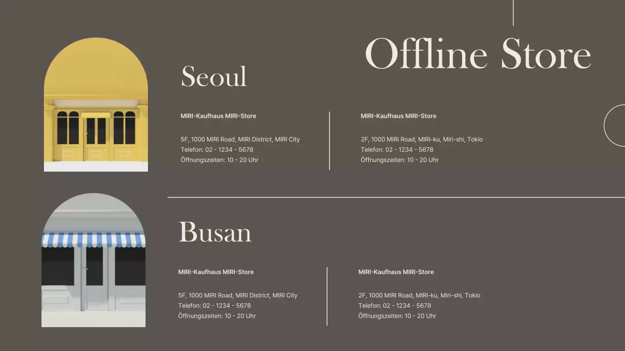 Eine luxuriöse Marke für kleine Unternehmen in Braun und Elfenbein