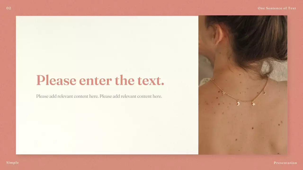 Coral Simple Template Presentation