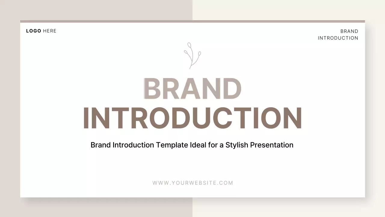 Beige Minimalist Brand Presentation