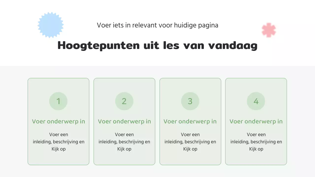 De grijze, gezellige schooljuf lesplan
