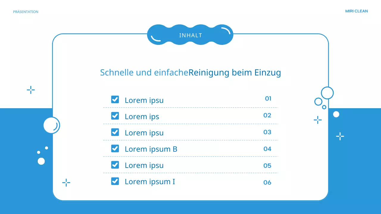 Blue's lovely Reinigungsagentur Einführung