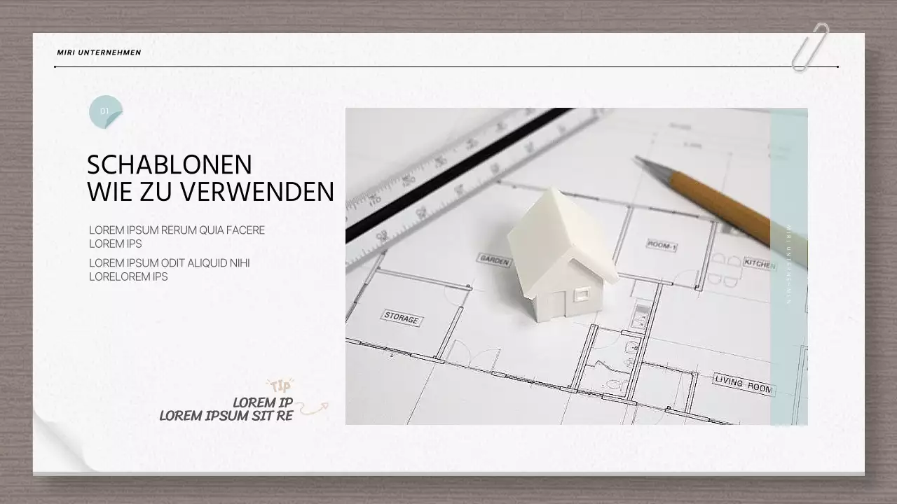 Moderne Architektur und Blaupause Bericht in beige und hellblau