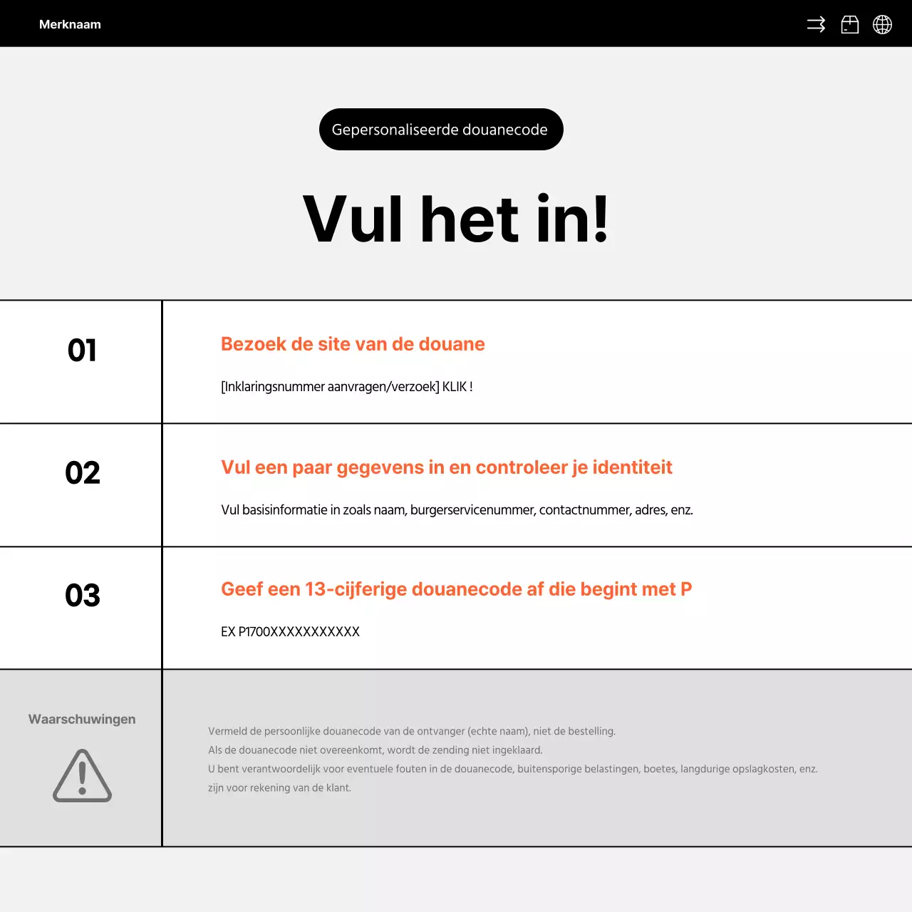 Eenvoudige oranje en zwarte overzeese directe verkoop social media promotie