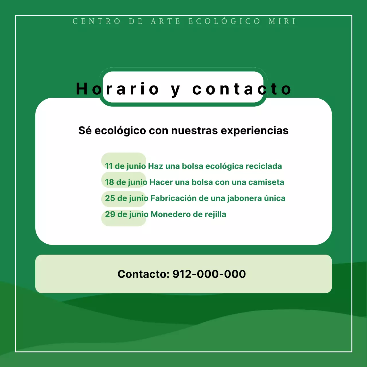 Promover experiencias de reciclaje ecológicas y minimalistas