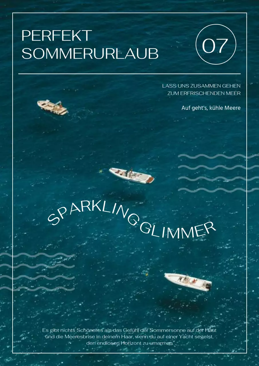 Moderne Yacht-Landschaft in Blau und Weiß post