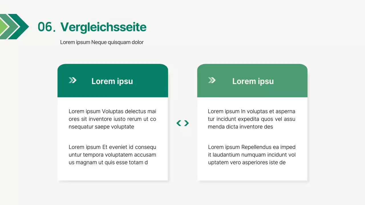 Ein einfacher Unternehmensbericht in Grün
