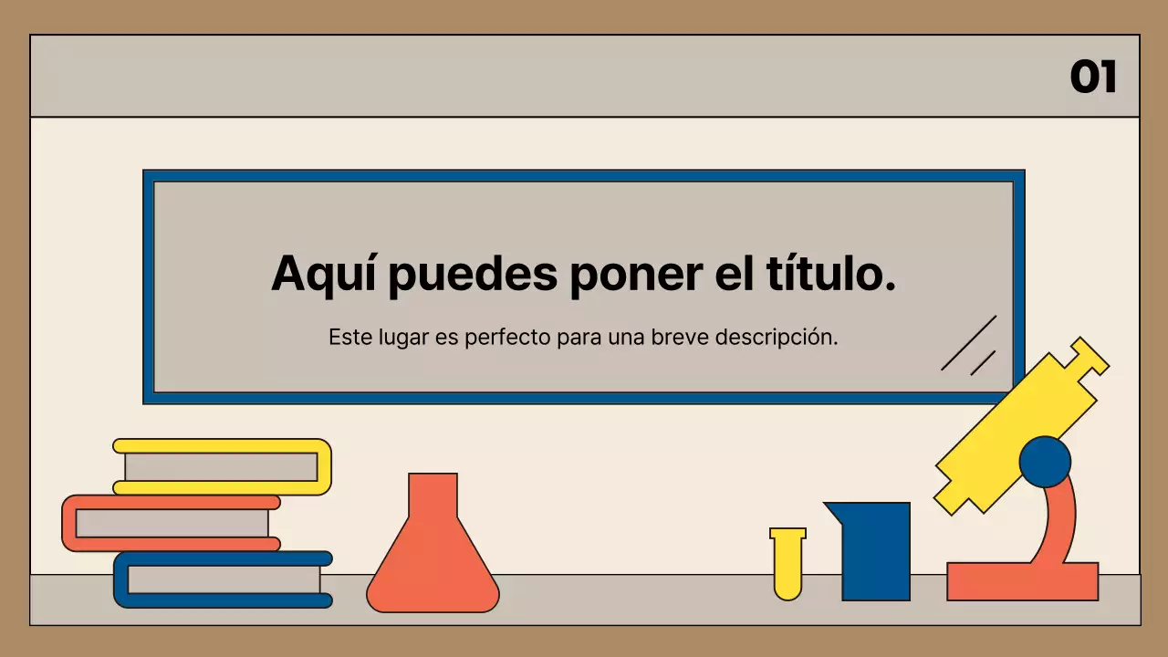 Promoción de las científicas modernas en beige y azul