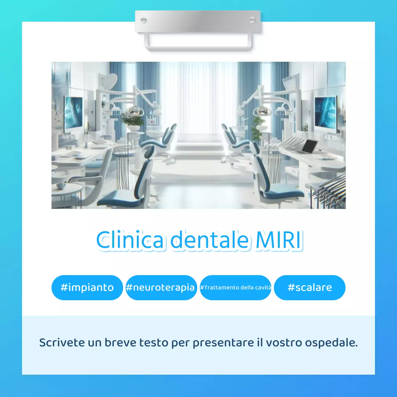 Promuovete il vostro studio dentistico azzurro