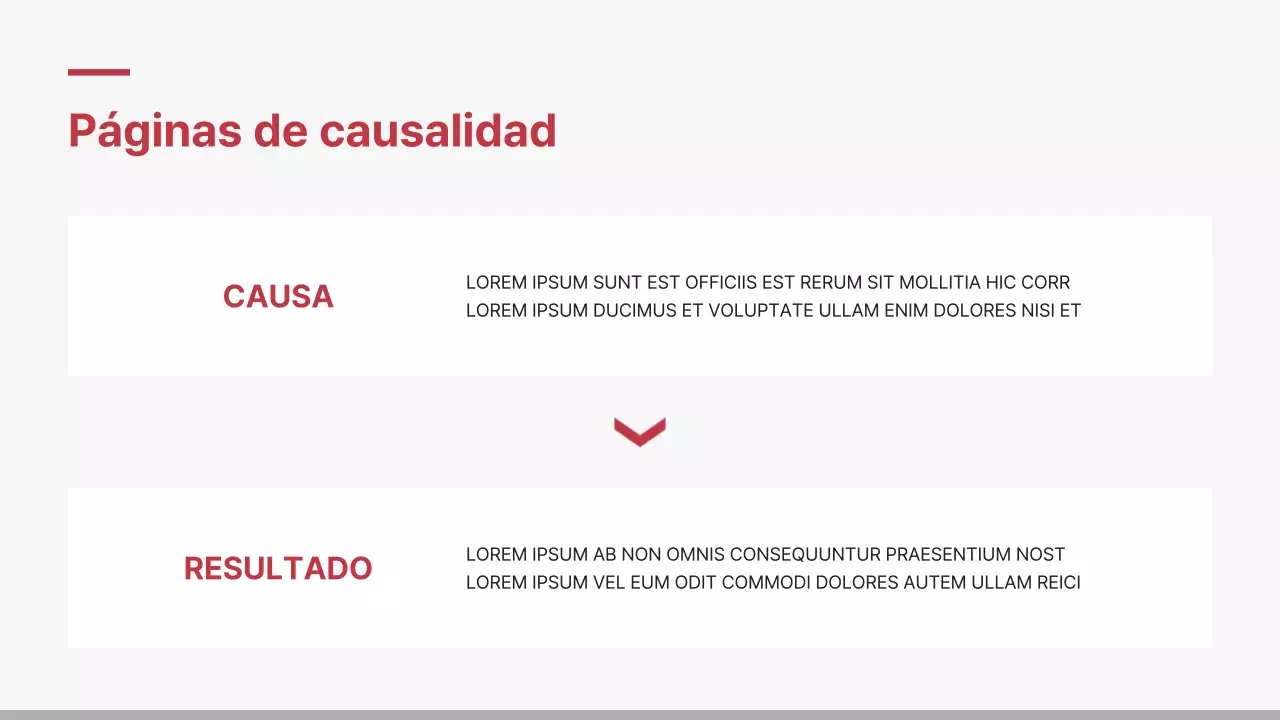 Informe de empresa minimalista en rojo y blanco