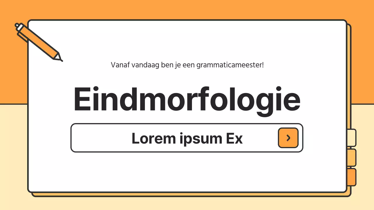 Oranje en gele basisgrammatica in Koreaans