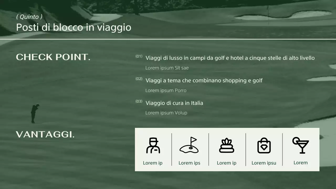 Una moderna guida al golf in kaki e avorio