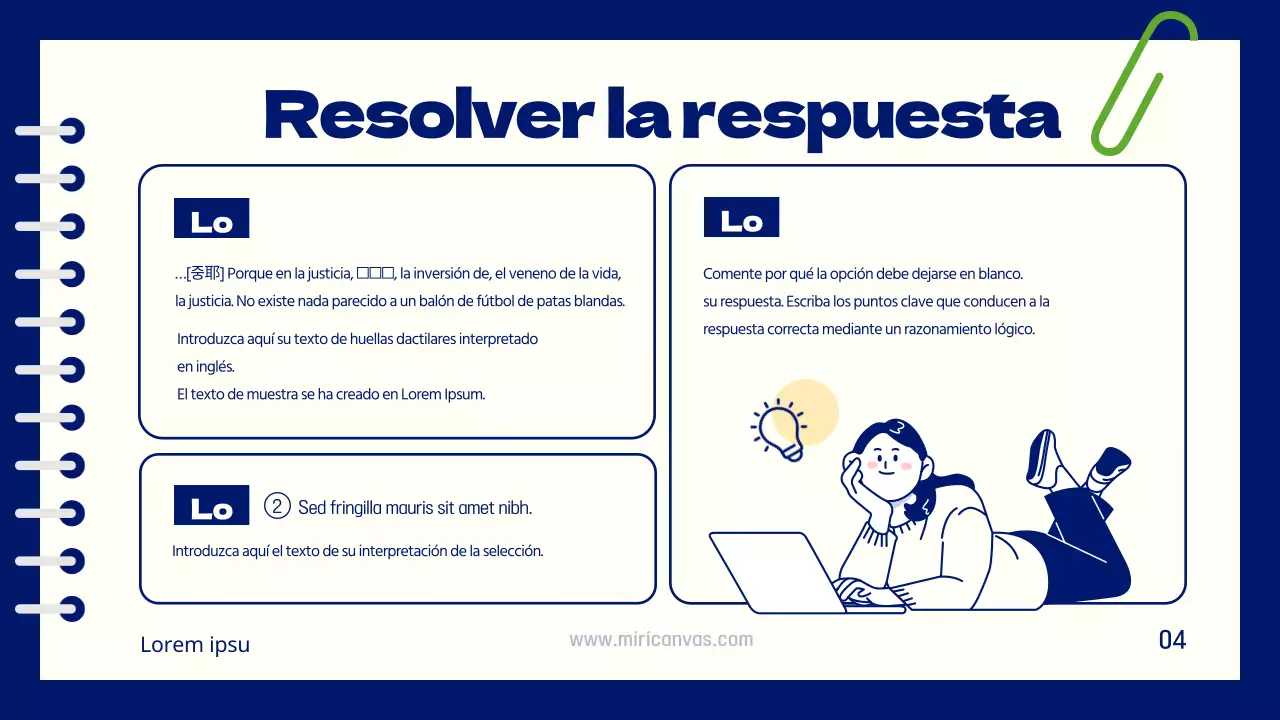 Explicaciones temáticas sencillas en rojo y chartreuse