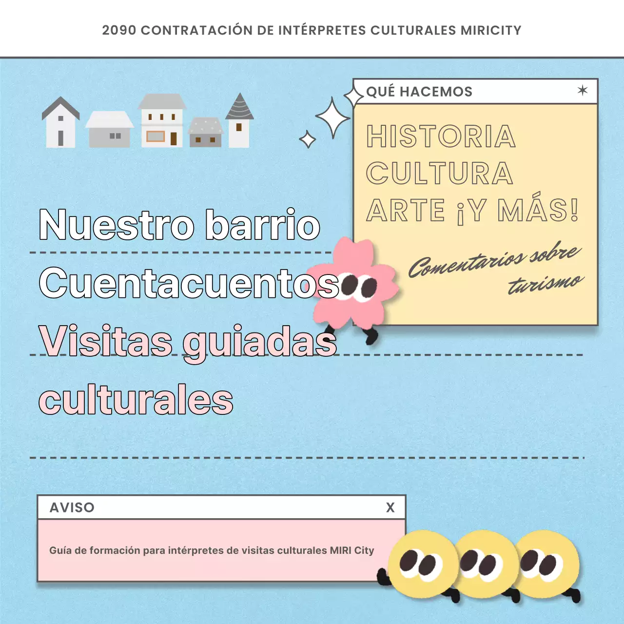 Se buscan intérpretes culturales celestes y rosas para un nuevo puesto de trabajo