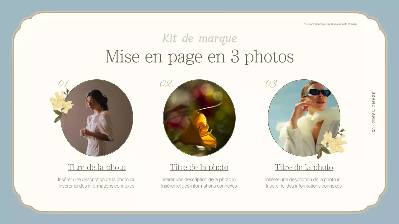 Une déclaration de marque luxueuse en bleu clair