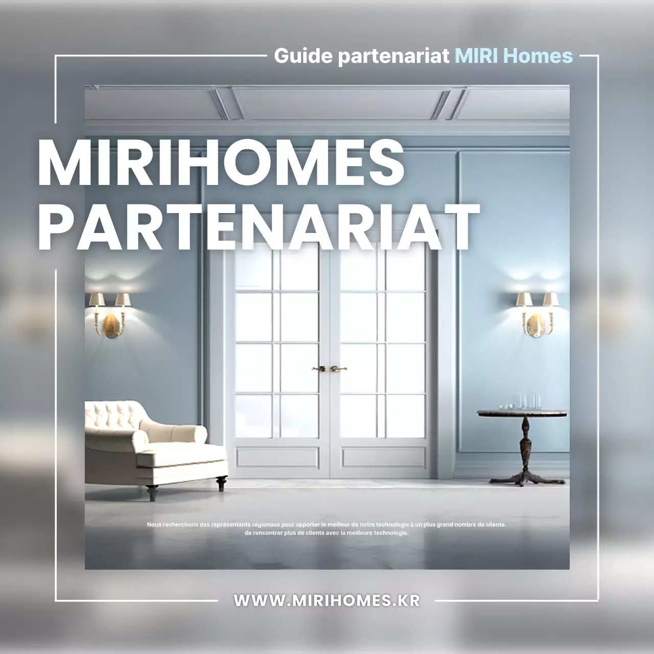 Agence de recrutement moderne en bleu clair et gris