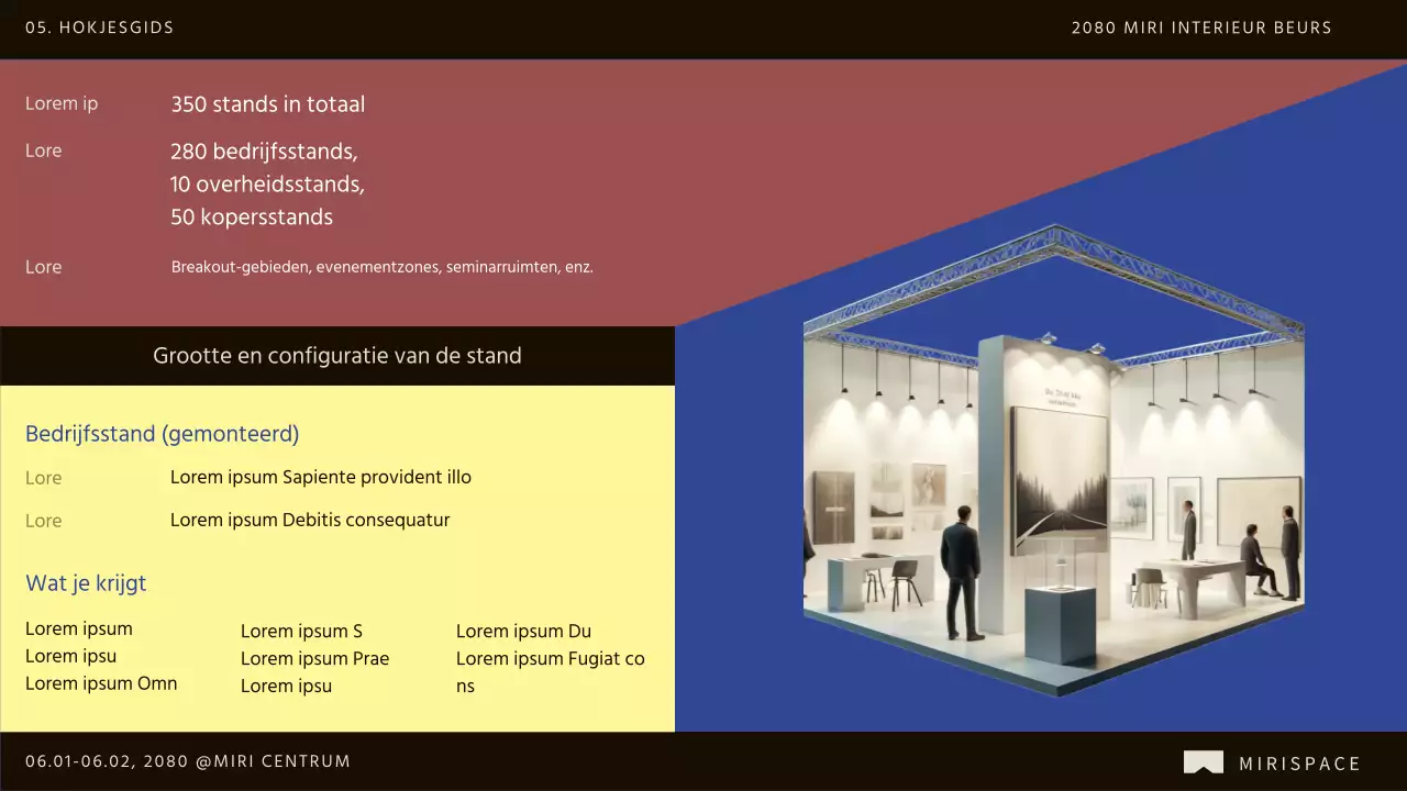 De oproep voor bedrijven om deel te nemen aan de moderne interieurbeurs Bruin en Blauw promoten