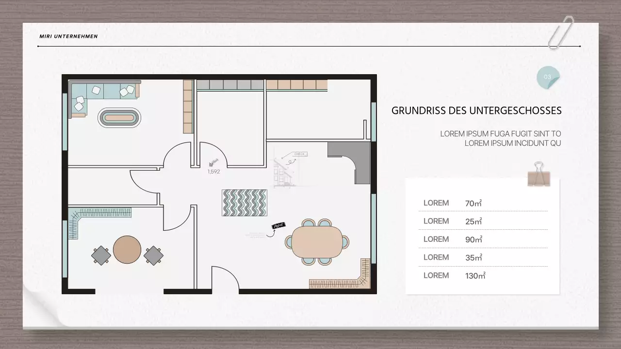 Moderne Architektur und Blaupause Bericht in beige und hellblau