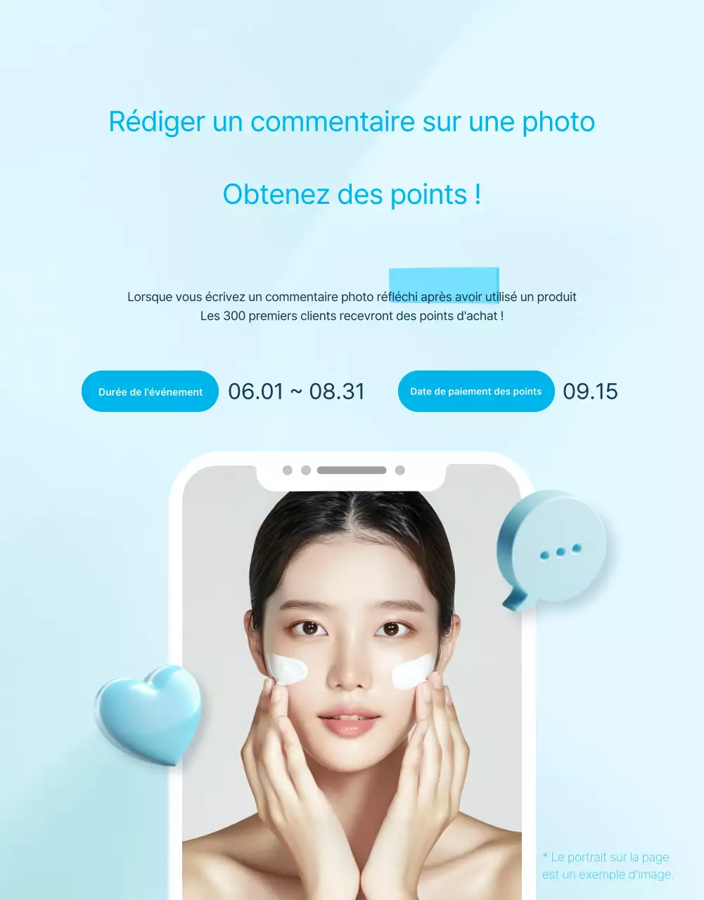 Promouvoir les crèmes solaires saisonnières d'été dans des tons menthe et bleu clair très tendance