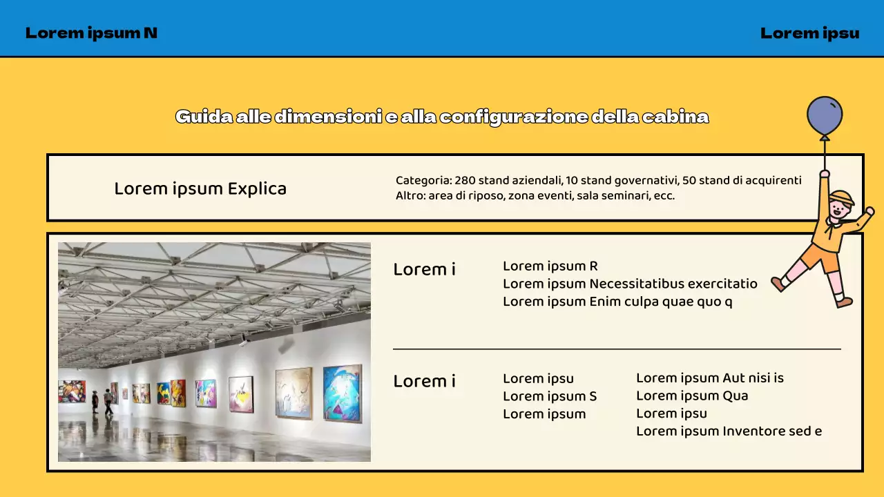 Promuovere la Fiera dei bambini gialli e blu