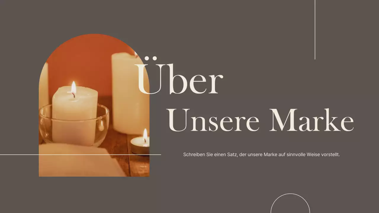 Eine luxuriöse Marke für kleine Unternehmen in Braun und Elfenbein