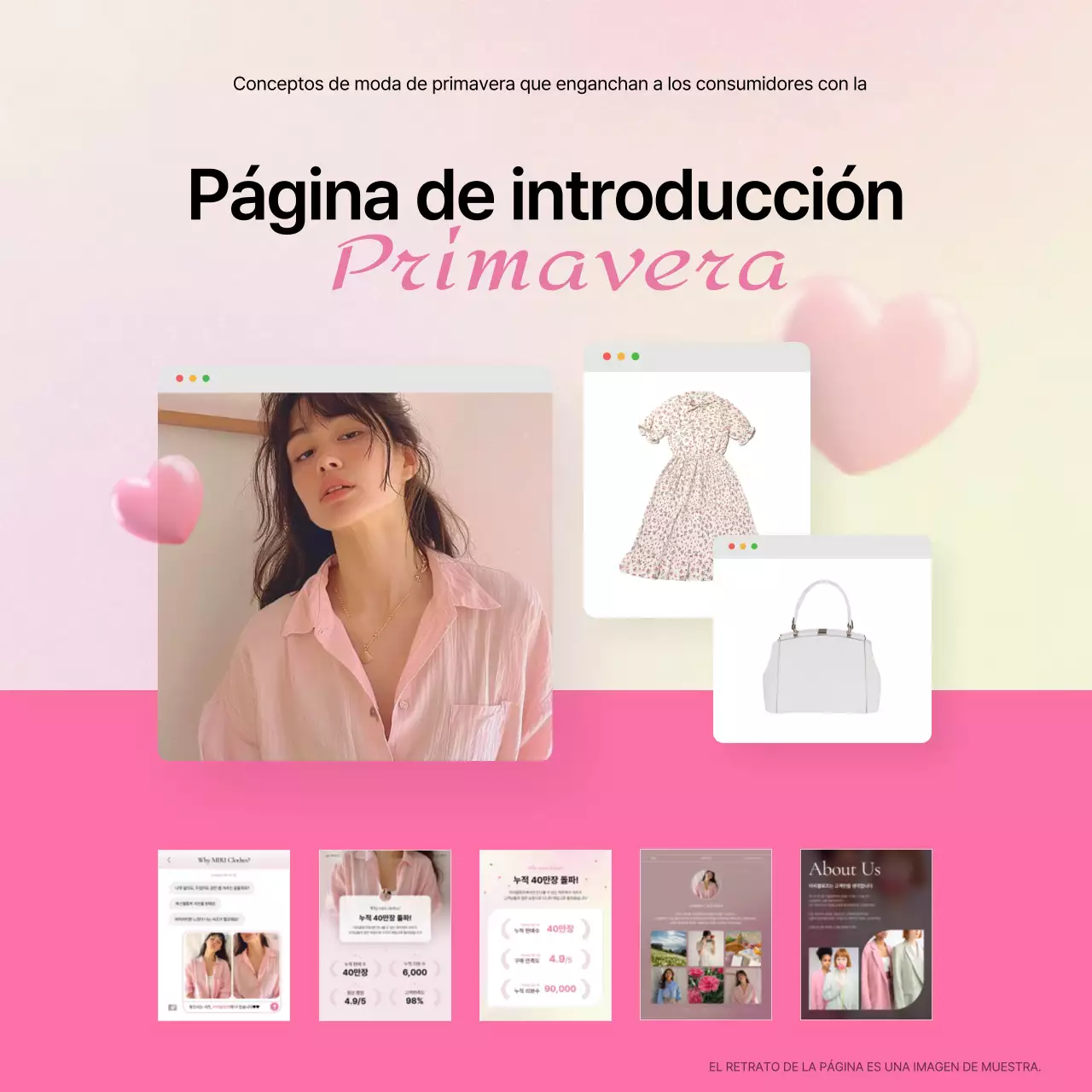 Promueva una introducción a la moda en rosa